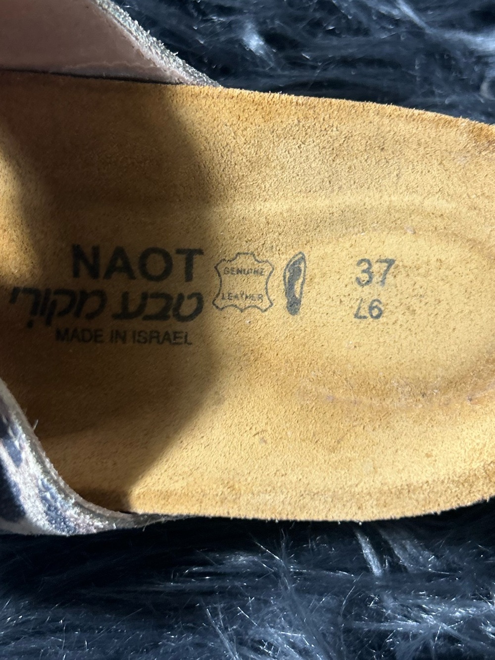 Naot Santa Barbara Sandal Cheetah Leopard Print Double-Strap Slide Sandals Sz L6 - Picture 9 of 9